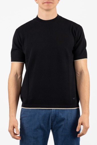 T-shirt en maille Homme Emporio Armani